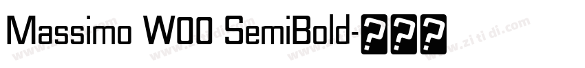 Massimo W00 SemiBold字体转换 Massimo W00 SemiBold字体转换